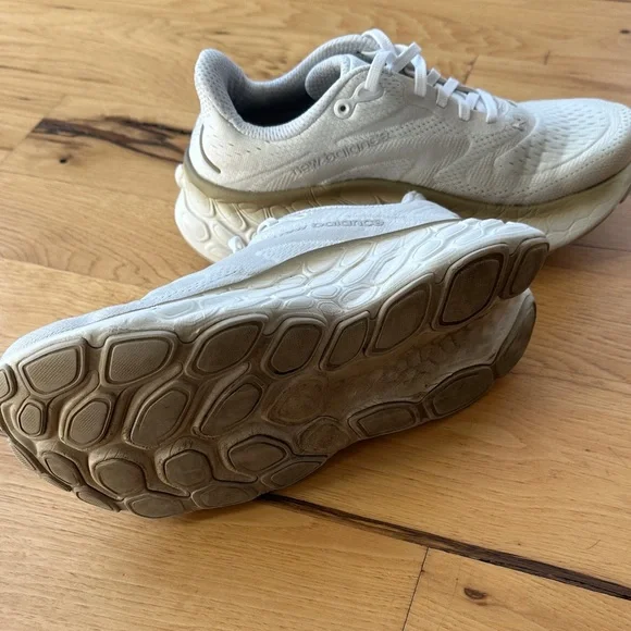 New Balance White Athletic Shoes - Picture 3 of 5